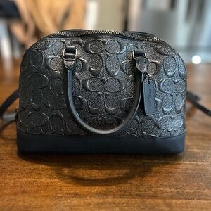 Coach mini Sierra Satchel In Signature Leather With Black Hardware